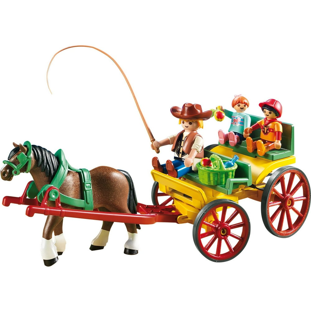PLAYMOBIL HorseDrawn Wagon Doll Playset
