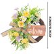 thumbnail image 3 of Spring Flower Wreath Hanging Small Bow Flower Wreath Hanging Decoration In Front Of The Door Holiday Decoration Props, 3 of 9