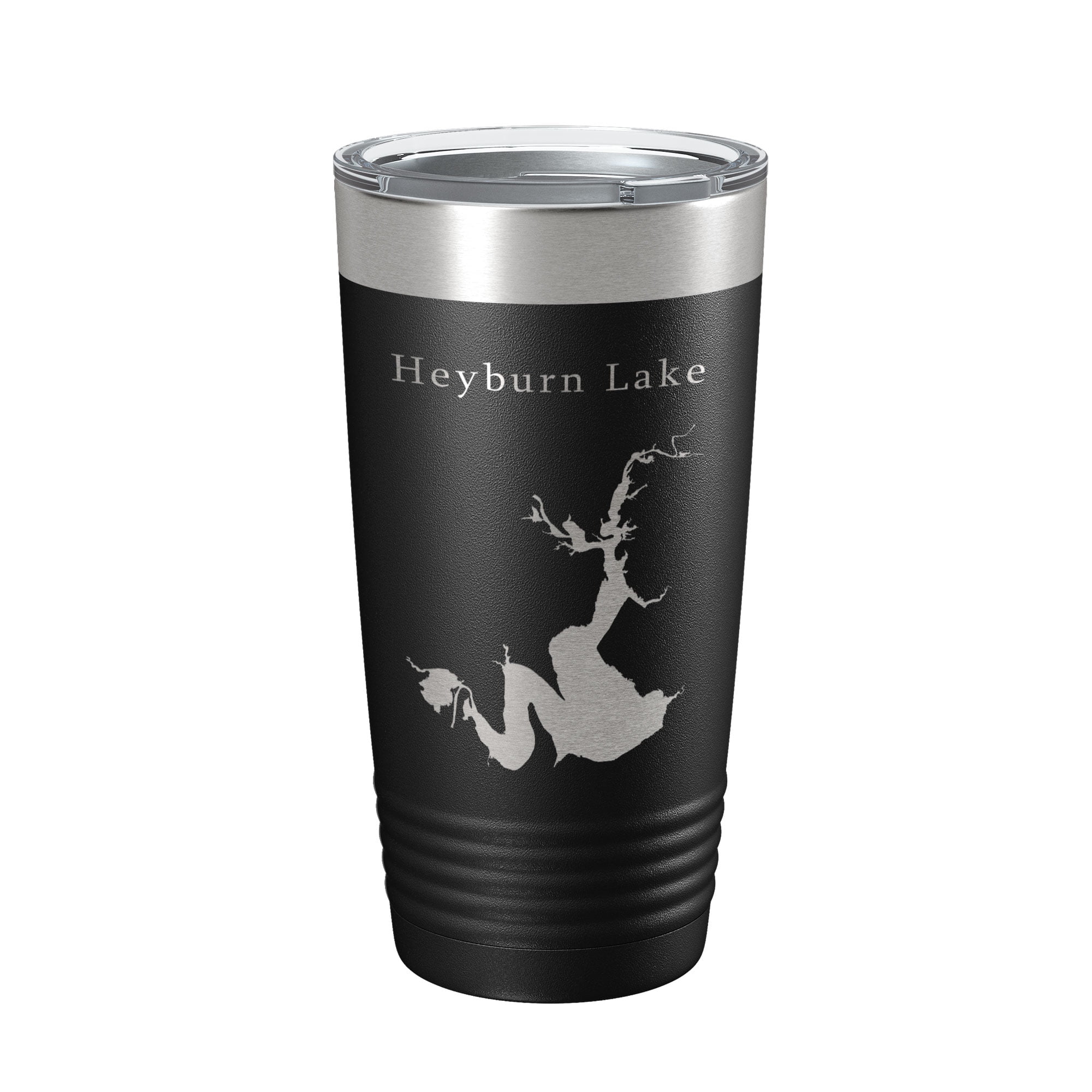 Heyburn Lake Map Tumbler Travel Mug Insulated Laser Engraved Coffee Cup