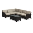 thumbnail image 2 of Alvory 5-PC Outdoor Patio PE Rattan Sectional in Tan with Rectangular Coffee Table, 2 of 2