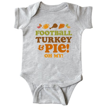 

Inktastic Football Turkey And Pie Gift Baby Girl Bodysuit