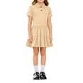 thumbnail image 2 of Girls Pique Polo Dress, Short Sleeve School Uniform A-Line Casual Dress for Kids, 2 of 5