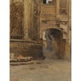 thumbnail image 2 of Leopold Carl Müller 19x24 Gold Ornate Framed and Double Matted Museum Art Print Titled - Arch in Cairo, 2 of 4