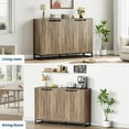 thumbnail image 4 of 55" Buffet Cabinet with 4 Doors & Shelves, Modern Sideboard for Dining Room, Kitchen & Living Room, 4 of 7