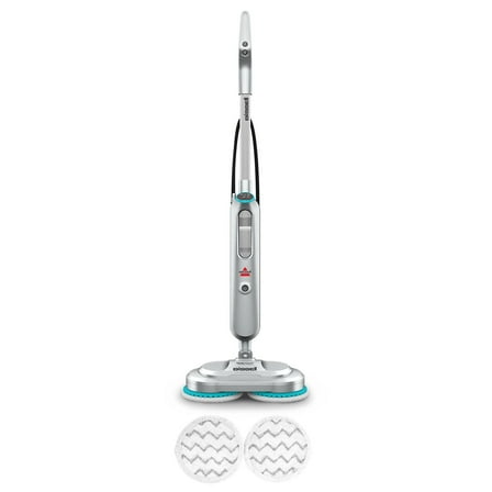 BISSELL SpinWave SmartSteam, Corded, Scrubbing and Sanitizing Mop for Hard Floors with Rotating Mop Pads and LED Display, 3712W