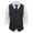 Black, variant on Mens Western Herringbone Suit Vest Cotton Blend Slim Fit Vest For Men Black L