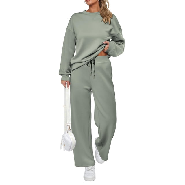 Conjunto Deportivo PRETTYGARDEN 2 Piezas para Mujer Verde Claro Talla M