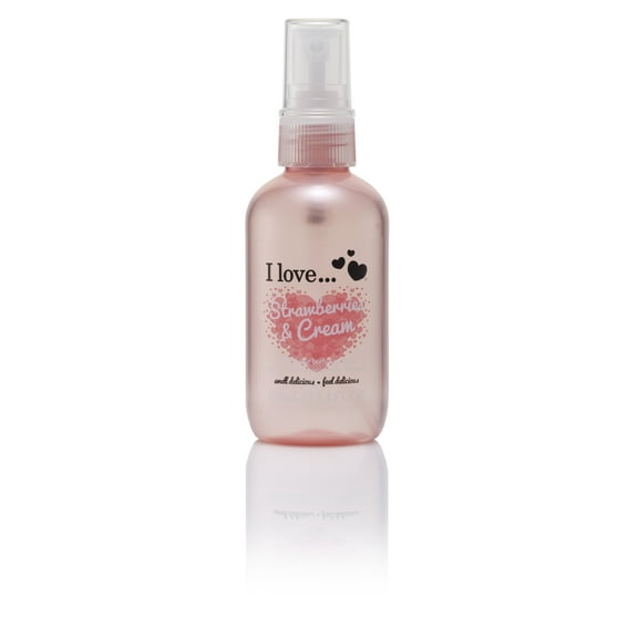 I Love Cosmetics Refreshing Body Spritzer Strawberries and Cream Body Spray for Women 3.4 oz