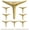 Brushed Gold, variant on 4.7 inch/12cm Brushed Bronze Color Metal Furniture Legs Set of 4, 4pcs DIY Replacement for Short Cabinet Legs, Sofa Legs, Small Dresser Legs