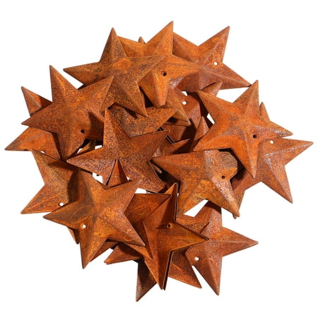 

NUOLUX ARTIBETTER 150pcs Metal Five-Pointed Star Pendants DIY Hanging Pendants Rusted Pentagram Christmas Pendants