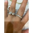 thumbnail image 4 of Vienna - Pear & Round Double Diamond Engagement Ring, 4 of 5