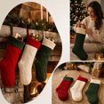 thumbnail image 4 of Miwamany Christmas Stockings Set of 3, Large Cable Knit Gift Socks for Xmas Fireplace Hanging, Holiday Decor Stocking for Family, Christmas Decorations Indoor, 4 of 7