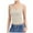 Beige, variant on Basic Camisole For Women Tanks Tops Solid Color Square Neck Double Lined Clothes Outfits 2025