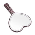 thumbnail image 1 of Mirror de Mano de Dhinestone, Deslumbrante Lindo Espejo de Corazón de Diamantes de Diablo de Diamantes de Diablo., 1 of 7