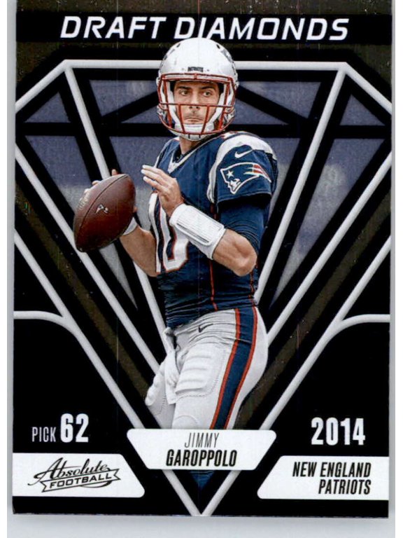 Collectible 2023 PANINI ABSOLUTE DRAFT DIAMONDS #3 JIMMY GAROPPOLO NEW ENGLAND PATRIOTS