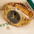 thumbnail image 2 of Pre-Owned Rolex Day-Date II 41MM 218235 Black Arabic Dial Fluted Bezel 18K Rose Gold President Bracelet, 2 of 9
