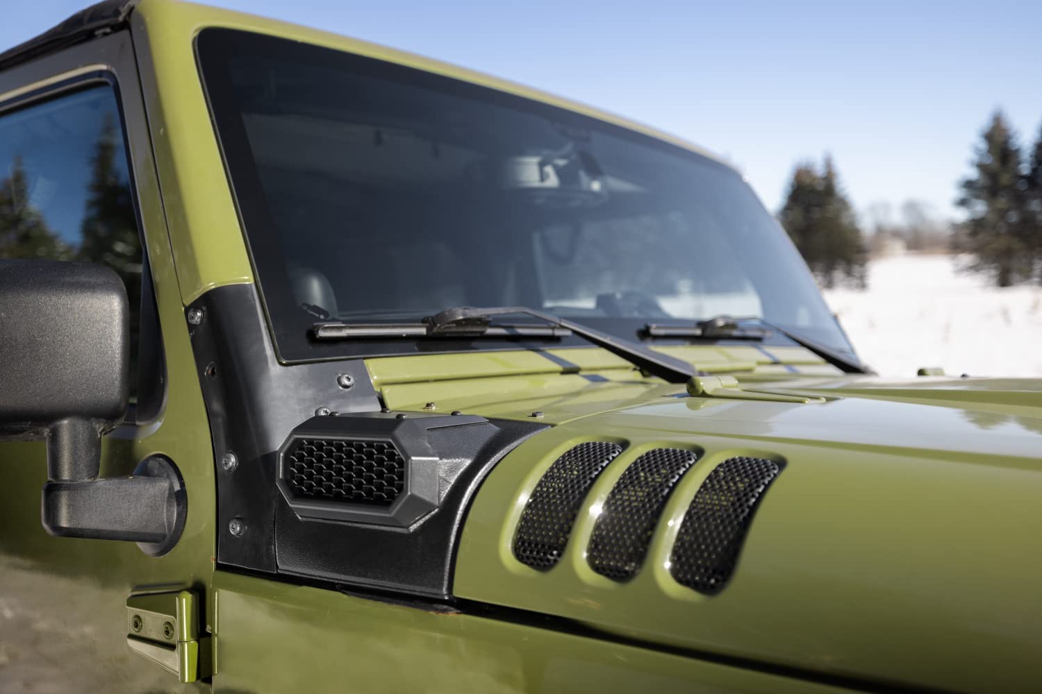 Rugged Ridge by RealTruck AmFib Low Mount Snorkel for Wrangler JK | 17756.55 | Compatible with 2007-2018 Jeep Wrangler JK 3.8 & 3.6 Gas Engines