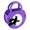 Purple, variant on BinKFF Halloween Candy Bags with Scalloped Handles, Halloween Party Favor Bags, Trick or Treat Goodie Bags, Witch Silhouette Hand‑held Pail, Reusable Handbag for Holiday Gathering