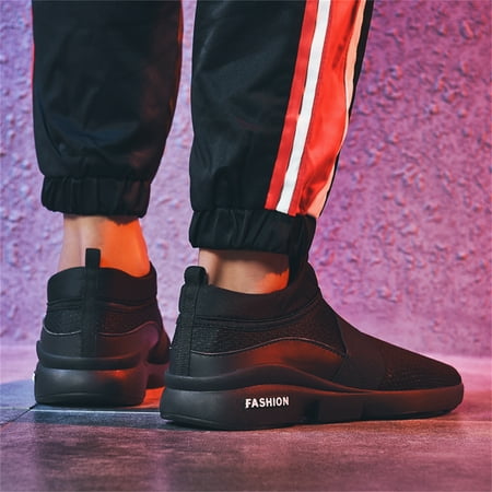 

REUR RO RO Mens Casual Walking Shoes Lightweight Athletic Running Sports Slip on Shoes Breathable Mesh Sneakers for Men