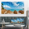thumbnail image 1 of Rocky Seychelles Island Panorama - Oversized Beach Canvas Artwork, 1 of 3