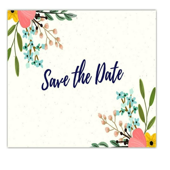 Cartes de Bonheur Florales - 30 Invitations Élégantes pour Mariages, Fiançailles, Anniversaires, Baby Showers et Fêtes d'Anniversaire, Parfaites pour Toute Célébration