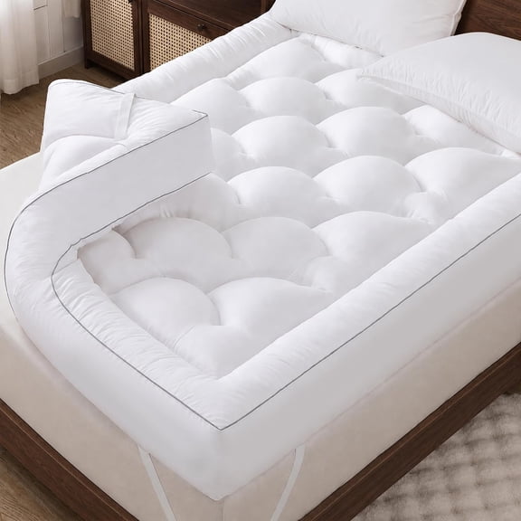 5 Inch Queen Size Memory Foam Mattress Topper, Breathable Cooling Gel Pillow Top Bed Topper, Pressure Relieving Soft Supportive Mattress Pad for Back Pain, 80x60x5 Inch