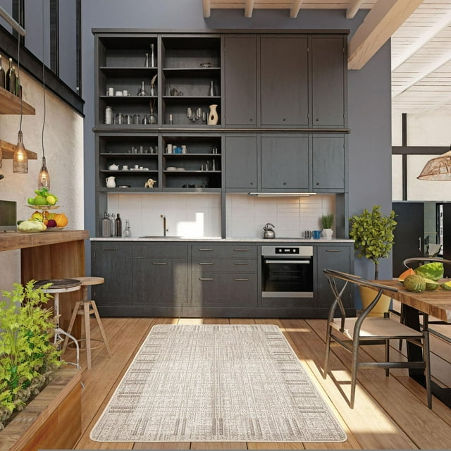 ECARPET Kitchen, Hallway, Laundry Room, Entrance, Kids Room, Bathroom Mat & Utility Rug, Non Slip Rubber Backing