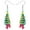 Multicolor, variant on Colorful Christmas Tree Earrings Acrylic Novelty Bow Tie Ice Cream Tree Dangle Jewlery For Women Charms Holiday Party Festival Gifts