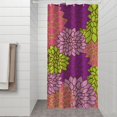 thumbnail image 2 of Pink Floral and Petal Pattern Shower Curtain 36"x72" ,Bathroom Decorative Shower Curtains Set with 12 Hooks,Modern Waterproof Washable Shower Curtain, 2 of 6