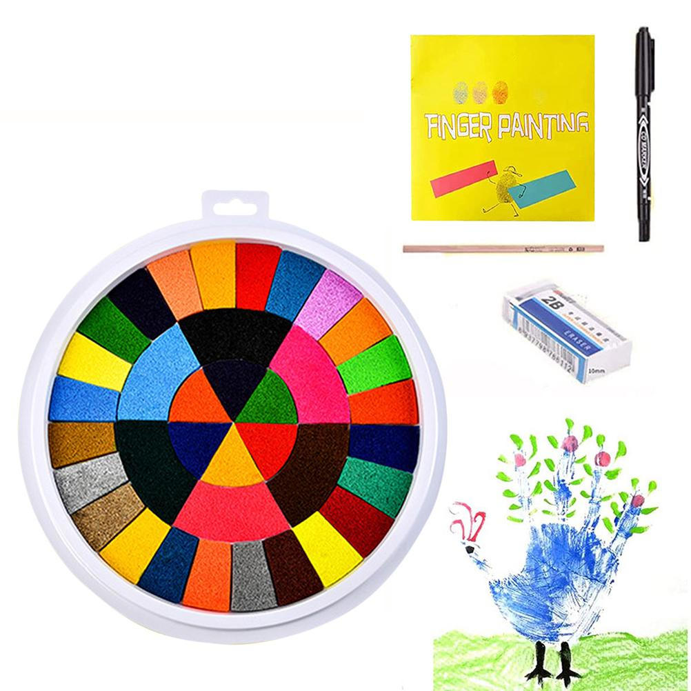 Funny Finger Painting Kit Washable Finger Paint for Kids Finger Drawing