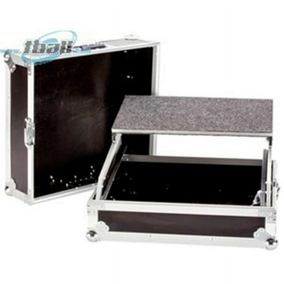 19 in. DeeJay LED 10 RU DJ Mixer Case with Laptop Shelf