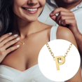 thumbnail image 2 of Initial Necklaces for Women Men A-Z Gold Personalized Name Pendant Charm Necklace Fashion Jewelry Accessories Gift, 2 of 4