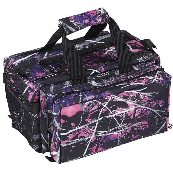 Bulldog BD910MDG Deluxe Range Bag w/Strap Nylon 13"x7"x7" Muddy Girl Camo