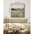 thumbnail image 2 of Drsoum Large 24x24in Natural Framed Vintage Landscape Canvas Wall Art Prairie in Full Bloom Classic Wall Prints Modern Farmhouse Kitchen Bedroom living room Decor, 2 of 6