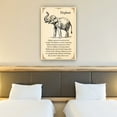 thumbnail image 2 of Elephant Wall Art Knowledge Poster Vintage Animal Wall Art Canvas For Bedroom Decorative Paintings Framed 24×36 in, 2 of 5