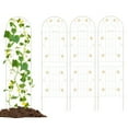 thumbnail image 1 of Costway 4 Pack Rustproof Metal Garden Trellis 71" x 20" Wire Lattice Panel for Patio White, 1 of 9
