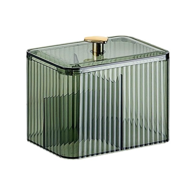 Guardoinrt Bathroom Containers Polystyrene Plastic Organizers Q Holder Organizer: Keep For Holder Qtip Clear Polystyrene Container Keeps Clean