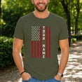 thumbnail image 4 of Jollimate Custom American Flag T-Shirt, Personalized Patriotic Name Graphic Tee, Men's Shirt, 4 of 6