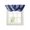 Blue, variant on Waterfall Valances for Windows, Coral Black Kitchen Sheer Valance Curtains, Coastal White Ocean Marine Nautical Beach Rod Pocket Elegant Swag Valances for Living Room Bedroom, 47.2"x38.5", 2 Panel