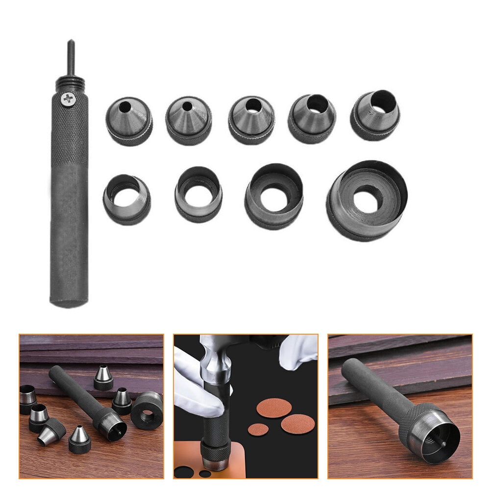 IFANLANDOR 1 Set Punch Down Tool Carbon Steel For Leatherworking And Artisans