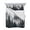 White, variant on Quilts Twin Size Bedding Set, Black Pine Forest Lightweight Quilted Comforter, Misty Tree Clouds Nature Soft Reversible Bedspread Coverlet with Pillow Covers for All Season, 68" x 86"