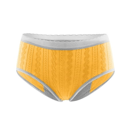 

Uorcsa Transparent Exotic Comfortable Medium Waist Abdomen Breathable Hip Lift Women Panties Yellow