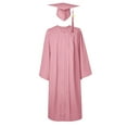 thumbnail image 4 of Jinhomg Graduation Sets for Women Plus Size Gown and Tassel Cap 2024 & 2025 Set Bulk for College High School Graduates Pink L, 4 of 5