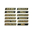 thumbnail image 1 of Hearth & Gear 12 Pack Of Toolbox Labels 3D Printed Labels General Organize Reusable For Steel Toolboxes Carts Drawers And Cabinets Mini Screwdriver Set Cmmt12039 T8 Screwdriver Be Quiet Screwdriver, 1 of 4
