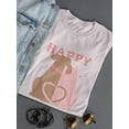 thumbnail image 3 of Happy Valentine's Day Dogs T-Shirt Women -Smartprints Designs, Female Small, 3 of 4