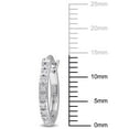 thumbnail image 2 of Everly Women's Diamond 10k White Gold Earrings, 2 of 5