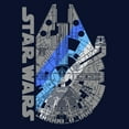 thumbnail image 2 of Men's Star Wars: A New Hope Millennium Falcon Shadow  Pull Over Hoodie, 2 of 4