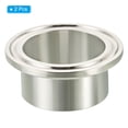 thumbnail image 3 of 304 Stainless Steel Pipe Fitting,38mm(1.5inch) OD TC Ferrules Tube Welding Tri Clamps Ferrule for Plumbing 2Pcs, 3 of 5