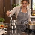 thumbnail image 6 of Multi-Function Stainless Steel Spoon Rest,Kitchen Pot Lid Holder,Countertop Cooking Tool Organizer,Spatula Ladle Storage Stand,Utensil Rack With Non-Slip Pad(With Non-Slip Pad), 6 of 7