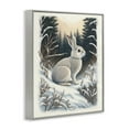 thumbnail image 4 of Stupell Industries Rabbit in Winter Forest Animals & Insects Painting Gray Framed Art Print Wall Art, 11 x 14, 4 of 10